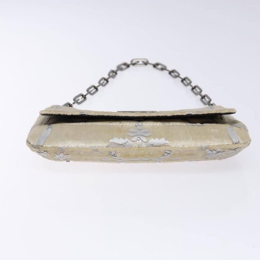 Authentic GUCCI Chain Shoulder Bag Velor White 007 2033 1705 - Picture 16 of 16